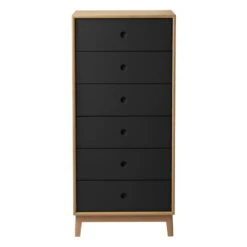 FDB Møbler A87 Butler Dresser, High, Oak - Black