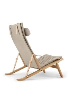 Carl Hansen & Søn FK10 Plico Chair, Oiled Oak - Natural Linen -Fatboy Sales Store FK10 oak oil canvas back