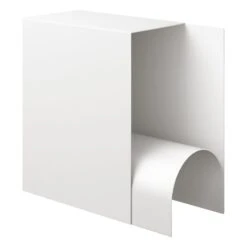 Hem Glyph Alpha Side Table, Grey White