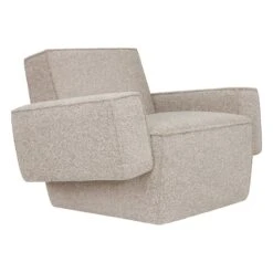 Hem Hunk Lounge Chair With Armrests, Tiree Swan