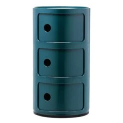 Kartell Componibili Storage Unit, 3 Modules, Blue
