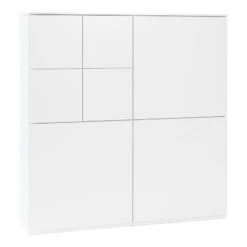 Lundia Fuuga Cabinet With Doors, 128 X 132 Cm, White