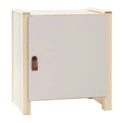 Lundia Classic Nightstand With Door, Low, Pine - Cashmere