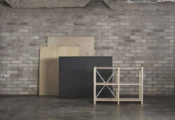 Lundia Fuuga Cabinet, 100 X 128 Cm, Black -Fatboy Sales Store Lundia Musta Fuuga 002 loc