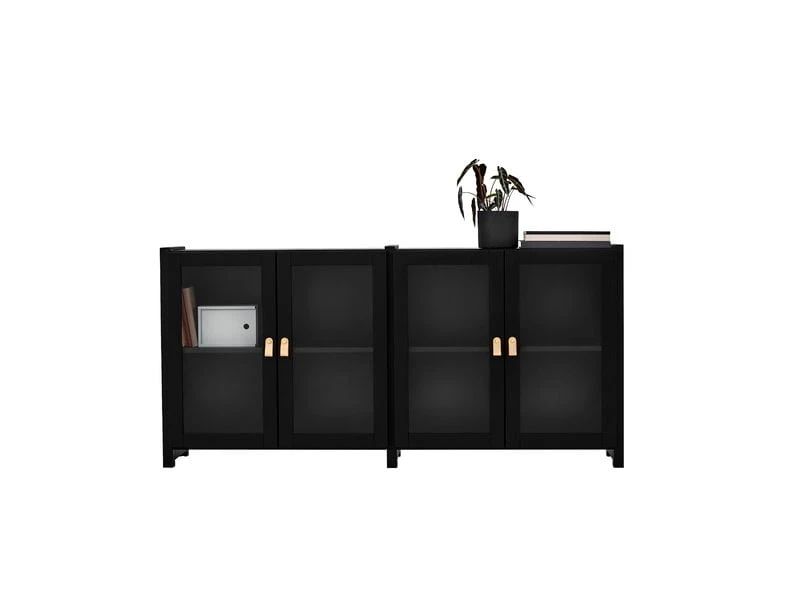 Lundia Moments Cabinet, Low, Black 4 Lundia Moments Cabinet, Low, Black - Image 2