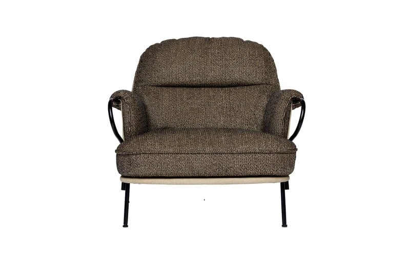 Fogia Lyra Armchair, Black Steel - Brown Kvadrat Safire 0001 7 Fogia Lyra Armchair, Black Steel - Brown Kvadrat Safire 0001 - Image 5