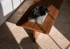 MENU Androgyne Lounge Table, Dark Oak -Fatboy Sales Store MENU Androgyne Lounge Table Houkime Rug