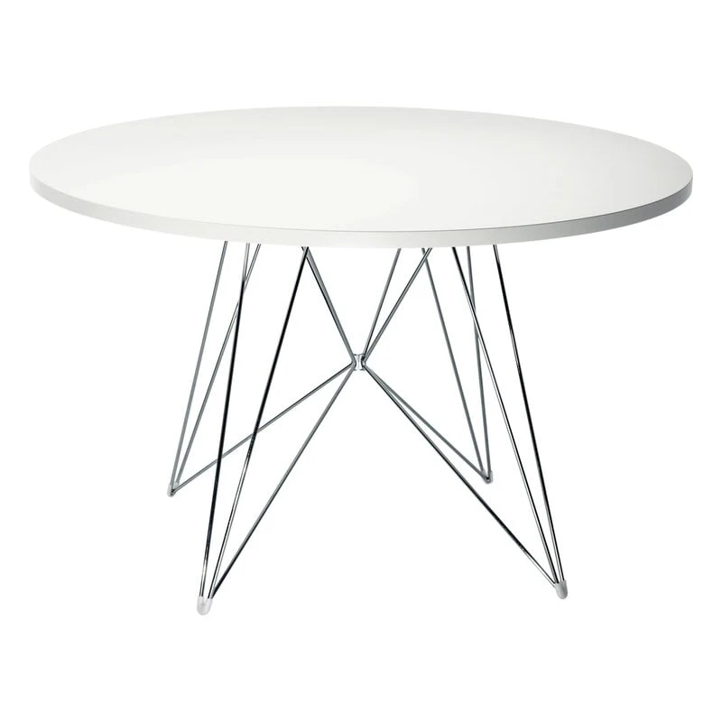 Magis XZ3 Table, 120 Cm, White - Chrome 3 Magis XZ3 Table, 120 Cm, White - Chrome