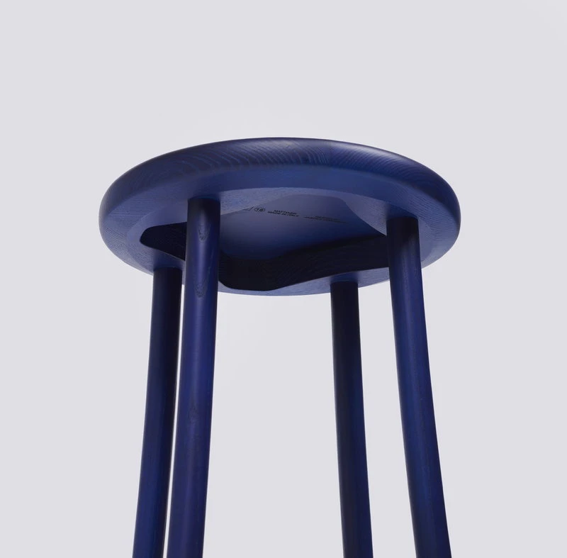 Mattiazzi MC18 Zampa Stool, Blue 4 Mattiazzi MC18 Zampa Stool, Blue - Image 2