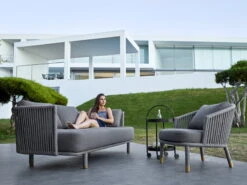 Cane-line Roll Trolley, Lava Grey -Fatboy Sales Store Moment sofa loungechair roll sidetable model 4 v2 f7