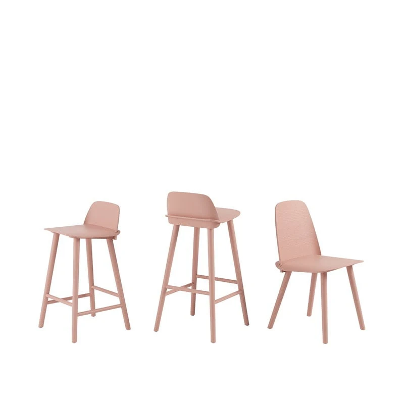 Muuto Nerd Counter Stool, 65 Cm, Tan Rose 4 Muuto Nerd Counter Stool, 65 Cm, Tan Rose - Image 2