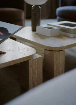 New Works Atlas Coffee Table, 60 X 60 Cm, Unfilled Travertine -Fatboy Sales Store New Works 3daysofdesign 2022 785 07 2