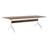&Tradition Pavilion AV24 Table, Chrome - Lacquered Walnut -Fatboy Sales Store Pavilion AV24 Lacquered Walnut w Chrome