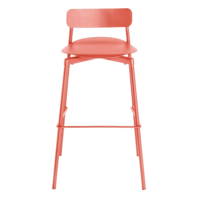 Petite Friture Fromme Bar Stool, 75 Cm, Coral 3 Petite Friture Fromme Bar Stool, 75 Cm, Coral