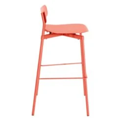 Petite Friture Fromme Bar Stool, 75 Cm, Coral 11 Petite Friture Fromme Bar Stool, 75 Cm, Coral -Fatboy Sales Store Petite Friture bar stool FROMME corail 2 ee