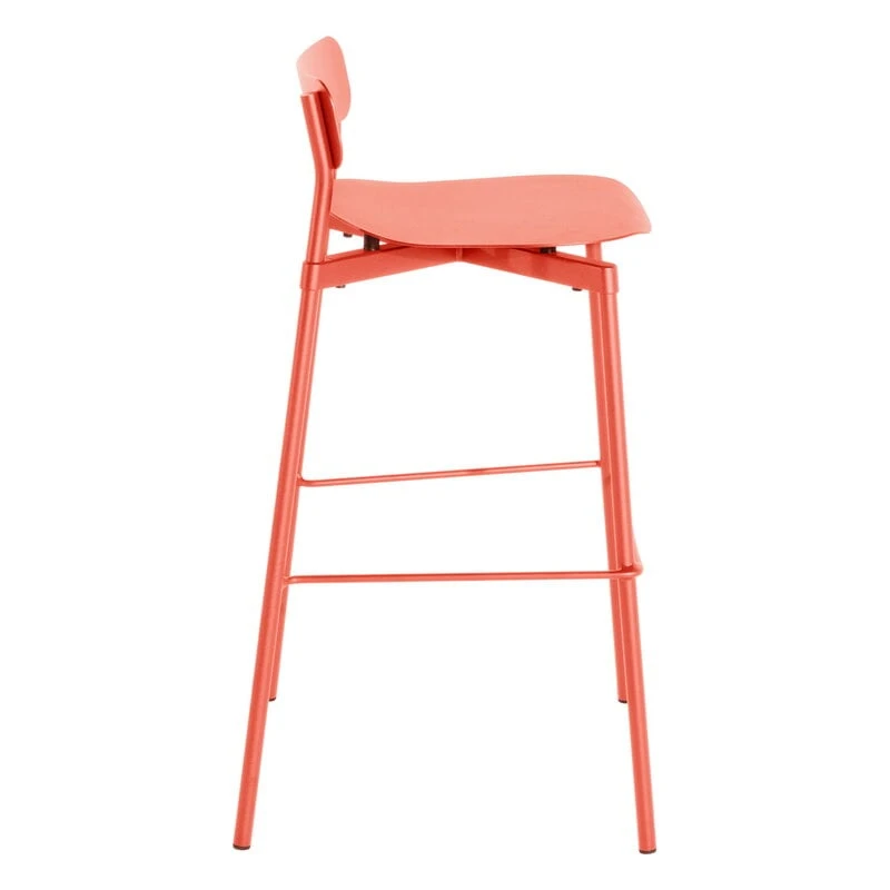 Petite Friture Fromme Bar Stool, 75 Cm, Coral 7 Petite Friture Fromme Bar Stool, 75 Cm, Coral - Image 5