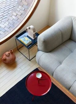 HAY DLM Table, Cherry Red, High Gloss -Fatboy Sales Store Quilton 3 Seater Linen Grid adriatic blue DLM cherry red high gloss Tray Table deep blue high gloss Bias dark blue