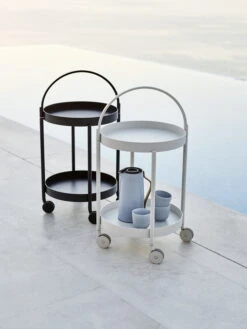 Cane-line Roll Trolley, Lava Grey -Fatboy Sales Store Roll trolley lavagrey white f7