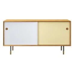 Sibast No 11 Sideboard, Oiled Oak, White - Yellow