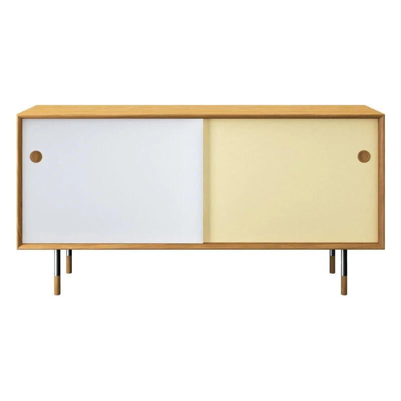 Sibast No 11 Sideboard, Oiled Oak, White - Yellow