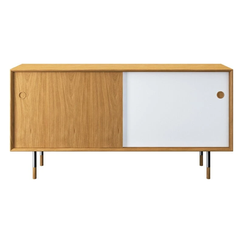 Sibast No 11 Sideboard, Oiled Oak, White - Yellow - Image 2