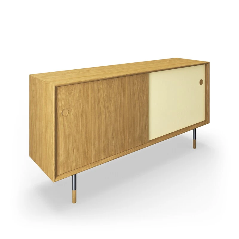 Sibast No 11 Sideboard, Oiled Oak, White - Yellow - Image 5