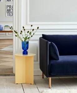HAY Slit Table, 35 Cm, High, Light Yellow -Fatboy Sales Store Silhouette Sofa Duo 3 seater backrest Steelcut Trio 195 cushions Lola navy oiled oak legs Slit Table High light yellow Bottoms Up Vase S electric blue