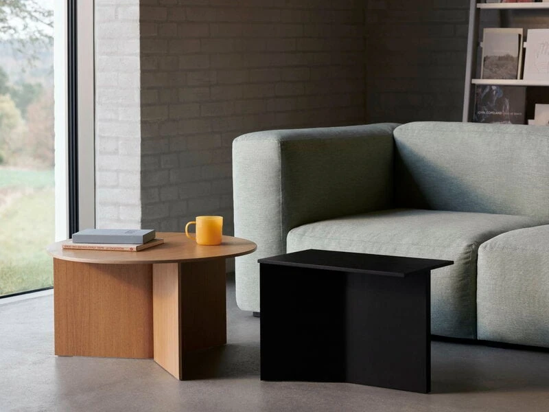 HAY Slit Wood Oblong Table, 50 X 28 Cm, Black 4 HAY Slit Wood Oblong Table, 50 X 28 Cm, Black - Image 2