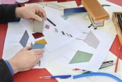 HAY Two-Colour Table, 240 X 90 Cm, Ochre - Blue -Fatboy Sales Store Two Colour Booklet 6