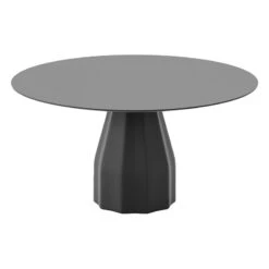 Viccarbe Burin Table, 150 Cm, Black - Black Laminate