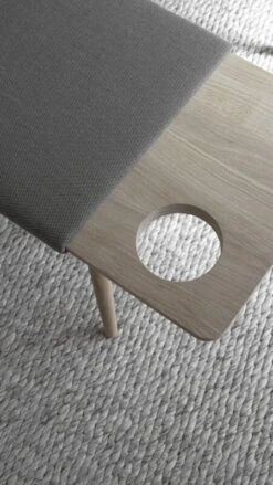 Woud Baenk Bench, White Lacquered Oak - Light Brown -Fatboy Sales Store WOUD Baenk bench Credit philcohen 4