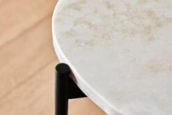 Woud La Terra Occasional Table, M, Ivory Travertine - Black 9 Woud La Terra Occasional Table, M, Ivory Travertine - Black -Fatboy Sales Store WOUD Lifestyle 2021 SS21 La terra 4