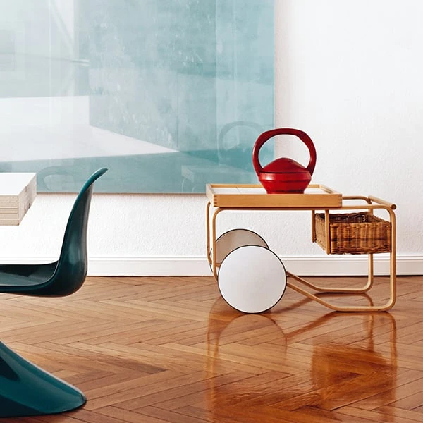 Artek Aalto Tea Trolley 900, White 4 Artek Aalto Tea Trolley 900, White - Image 2