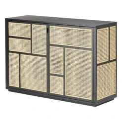 Design House Stockholm Air Sideboard, Black - Cane