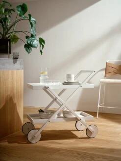 Design House Stockholm Exit Trolley, White -Fatboy Sales Store image2 2601 ExitTrolley Lifestyle