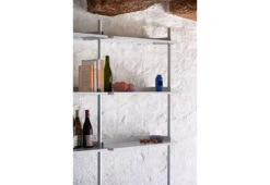 Hay Pier Shelving System, Combination 102 - 2 Columns -Fatboy Sales Store twentytwentyone HAY Ronan and Erwan Bouroullec Pier Shelving 0002 Pier System PS white powder coated steel clear anodis